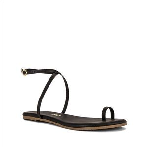 Tkees  black ankle wrap sandal